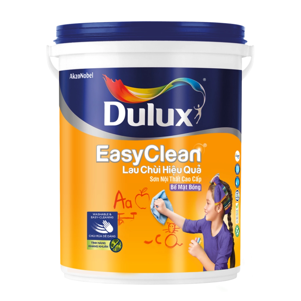 Dulux Easyclean Lau Chùi Hiệu Quả Bề Mặt Bóng A991 15L
