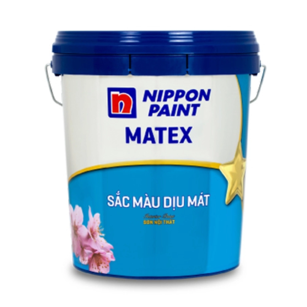 Sơn Nội thất Nippon Matex Sắc Màu Dịu Mát 17L (Màu Trắng)
