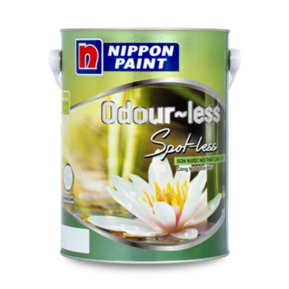Sơn nội thất cao cấp Nippon Odour-less Spot-less 18L (Màu trắng)