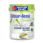 Sơn nội thất Cao Cấp Nippon Odour-less All-in-1 Siêu Bóng 5L (Màu Trắng)